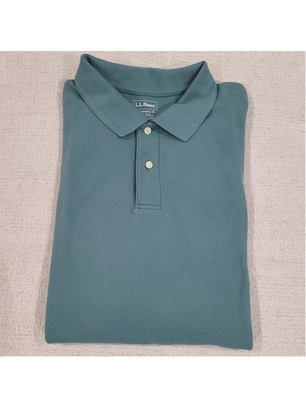 LL Bean Mens 3XL Cotton Pique Short Sleeve Polo Traditional Fit Shirt Collared
